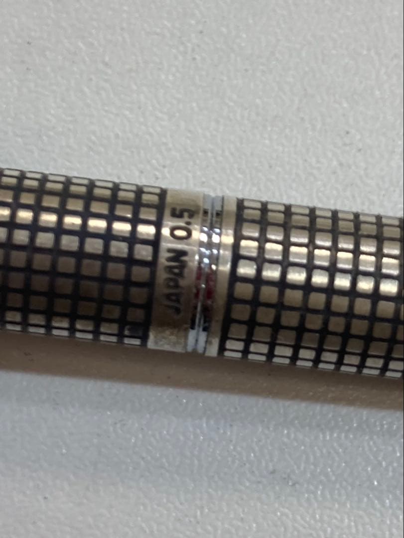Parker 万年筆 14k 格子柄 シャープペンシル　純銀　2本セット