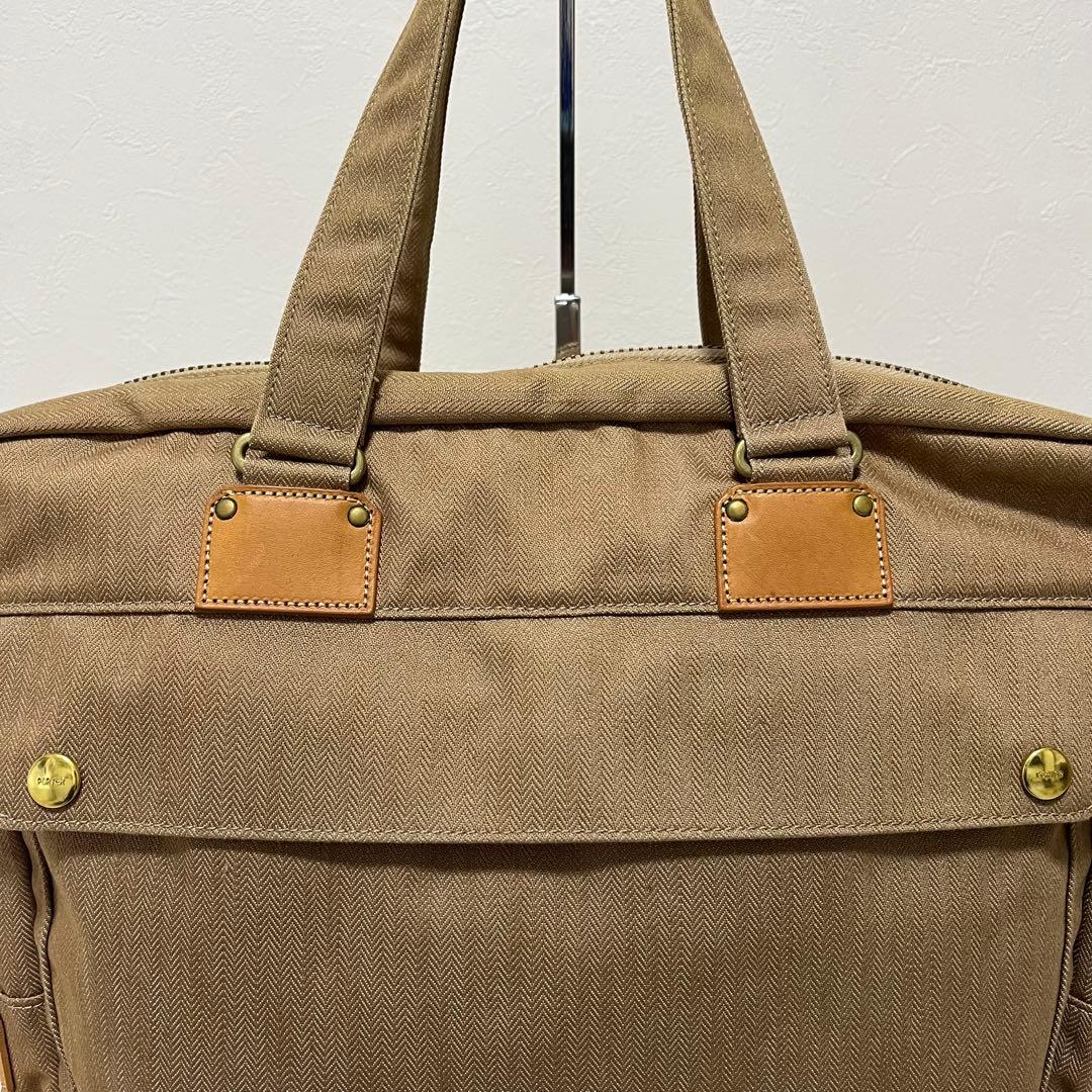 ポーター CITY ビジネスバッグ トートバッグ ベージュ キャンバス レザー