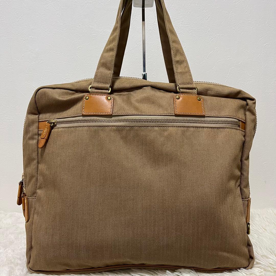 ポーター CITY ビジネスバッグ トートバッグ ベージュ キャンバス レザー