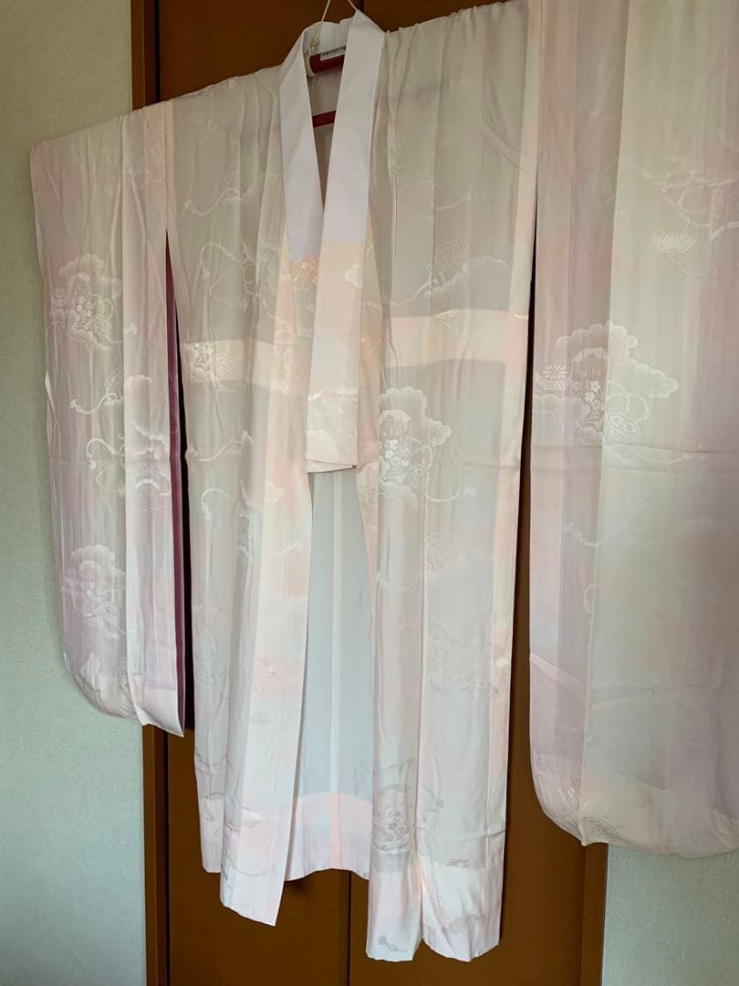 未使用振袖○襦袢 帯付3点セット 京きもの友禅 真紅 極上 刺繍半襟