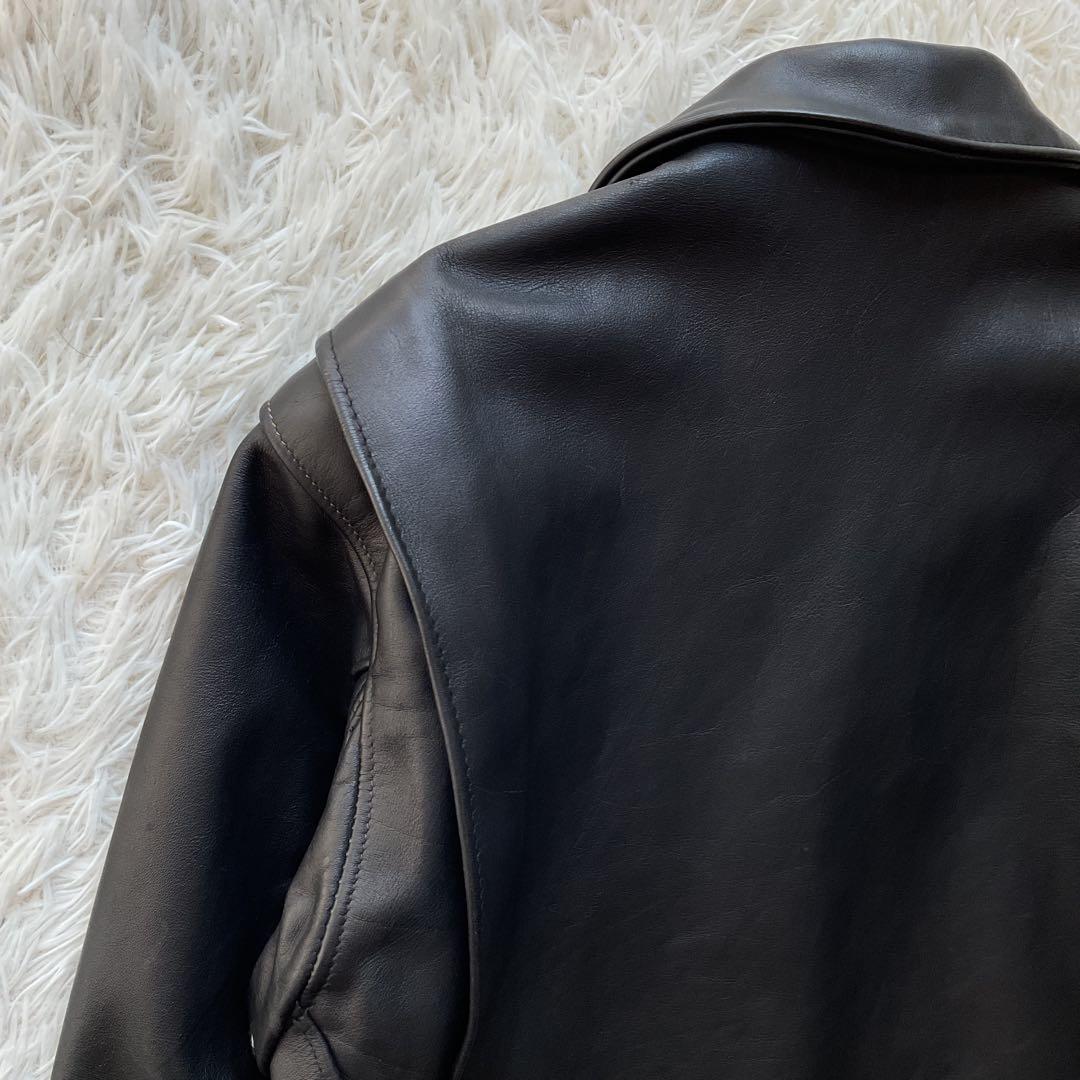 美品✨schott 652 レザージャケット　シングルライダース　本革　38 黒