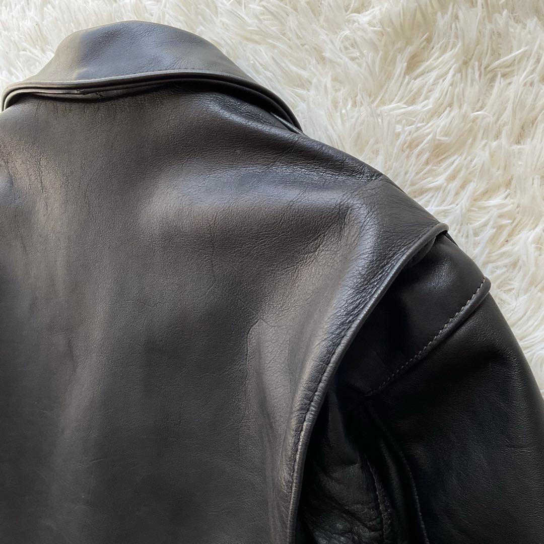 美品✨schott 652 レザージャケット　シングルライダース　本革　38 黒