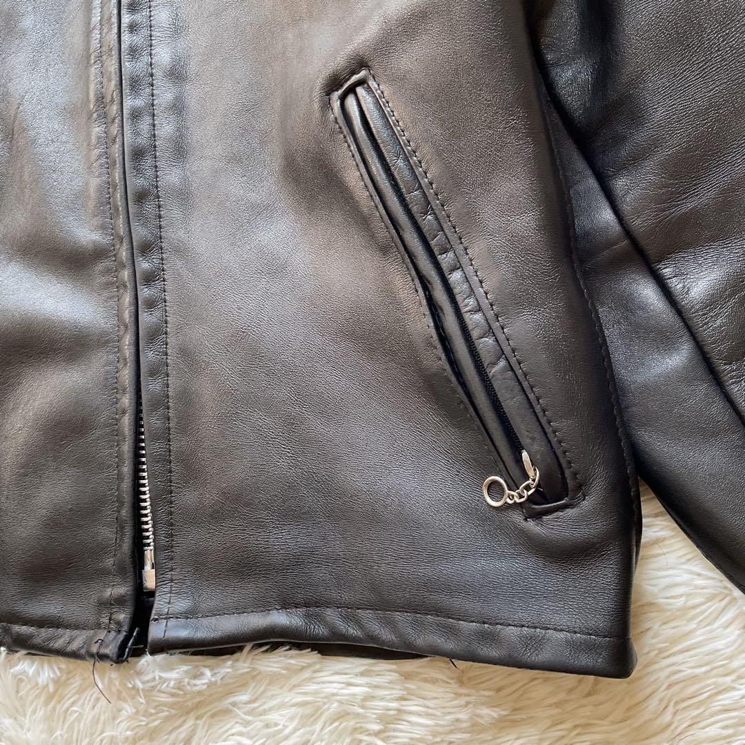 美品✨schott 652 レザージャケット　シングルライダース　本革　38 黒