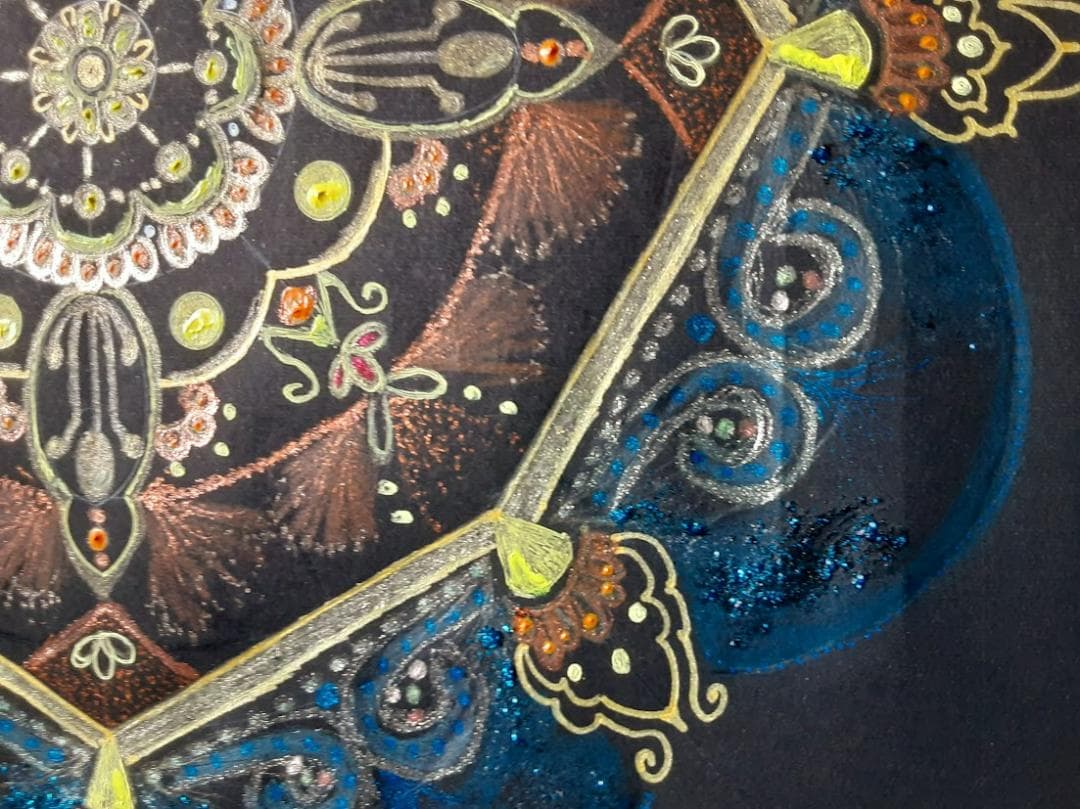 五十嵐由家　曼荼羅画４１５「神性なる場所」