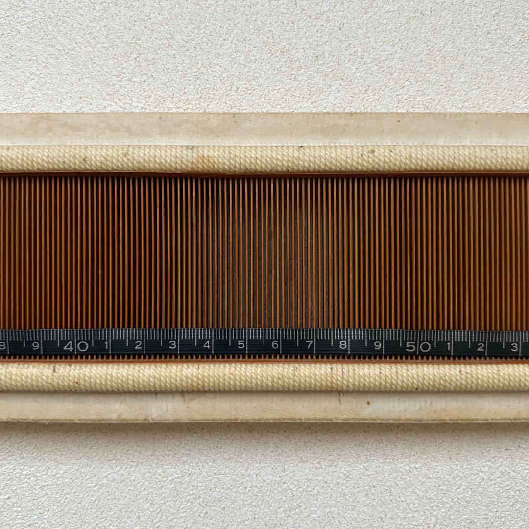 【貴重】①竹筬　東京手織機　筬　25羽　機織り　手織り　織器具
