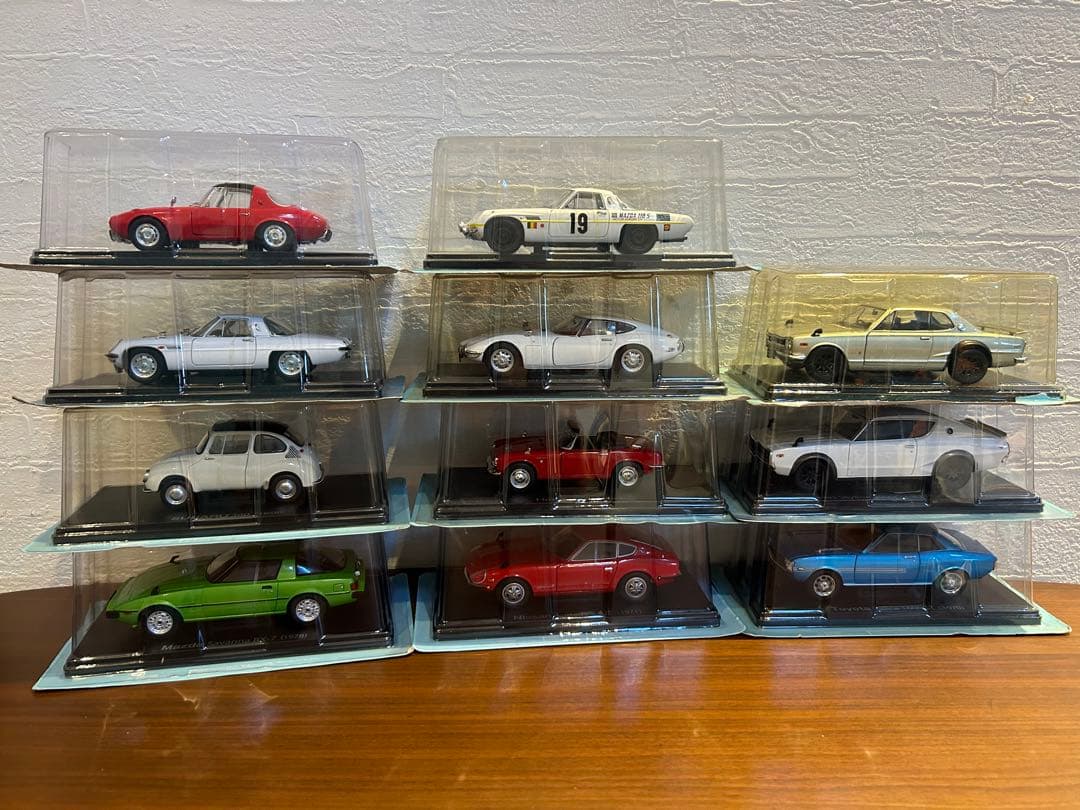 アシェット国産名車コレクション 1/24スケール未開封10台開封済み1台計１１台