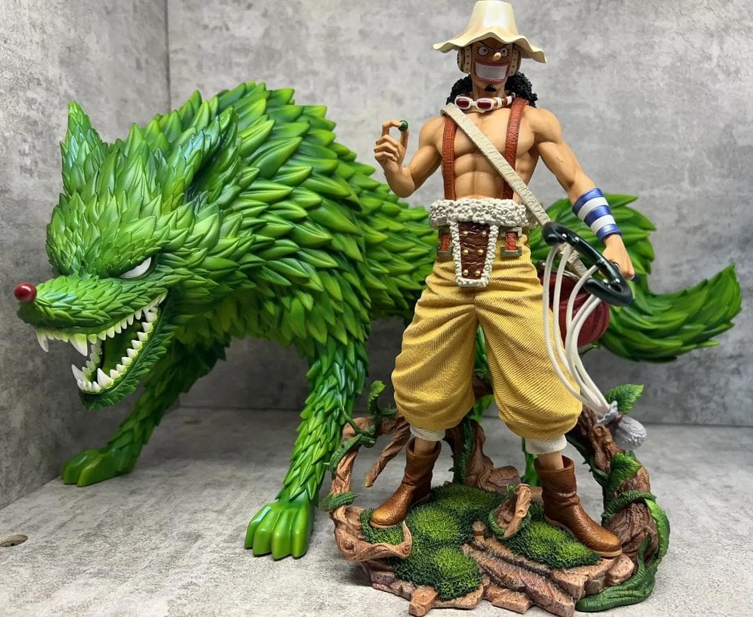 ワンピース ウソップ 衝撃狼草 セット ガレージキット フィギュア