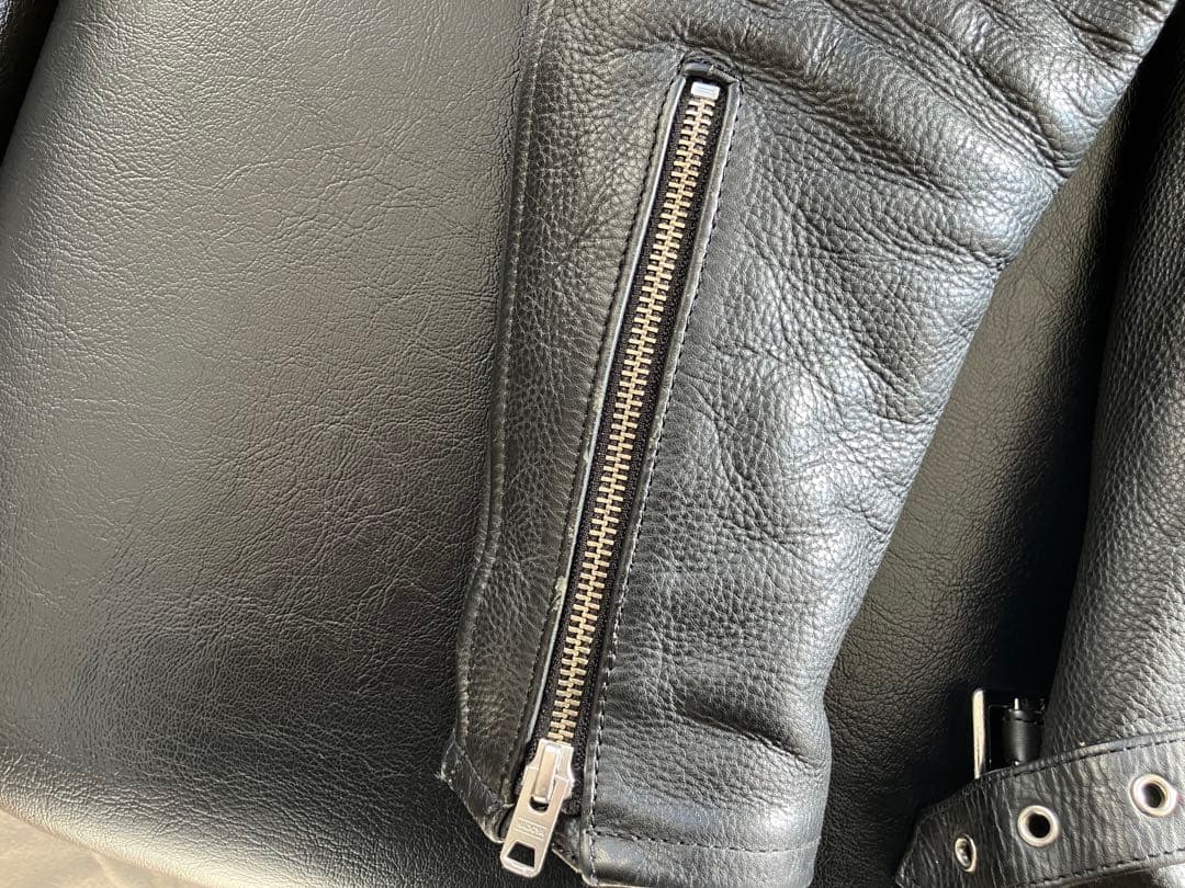 KADOYA ブラックレザージャケット シングルライダース