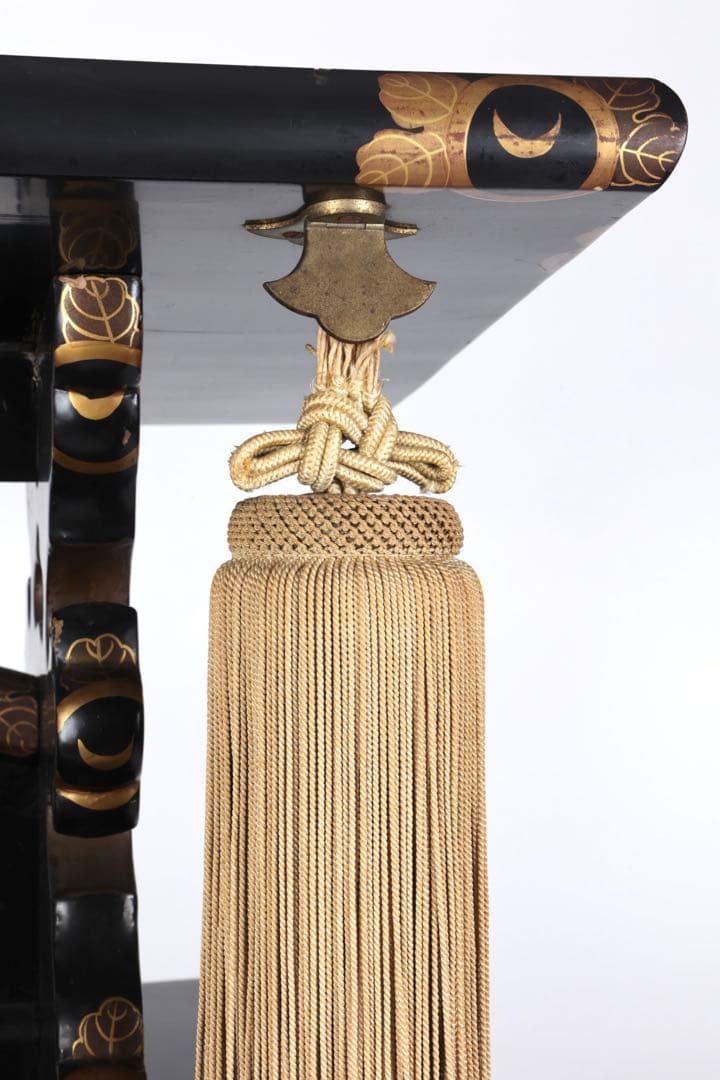 極上　黒漆塗金蒔絵螺鈿細工 見台 経台 経机 仏具 仏教美術 古美術 骨董品漆器