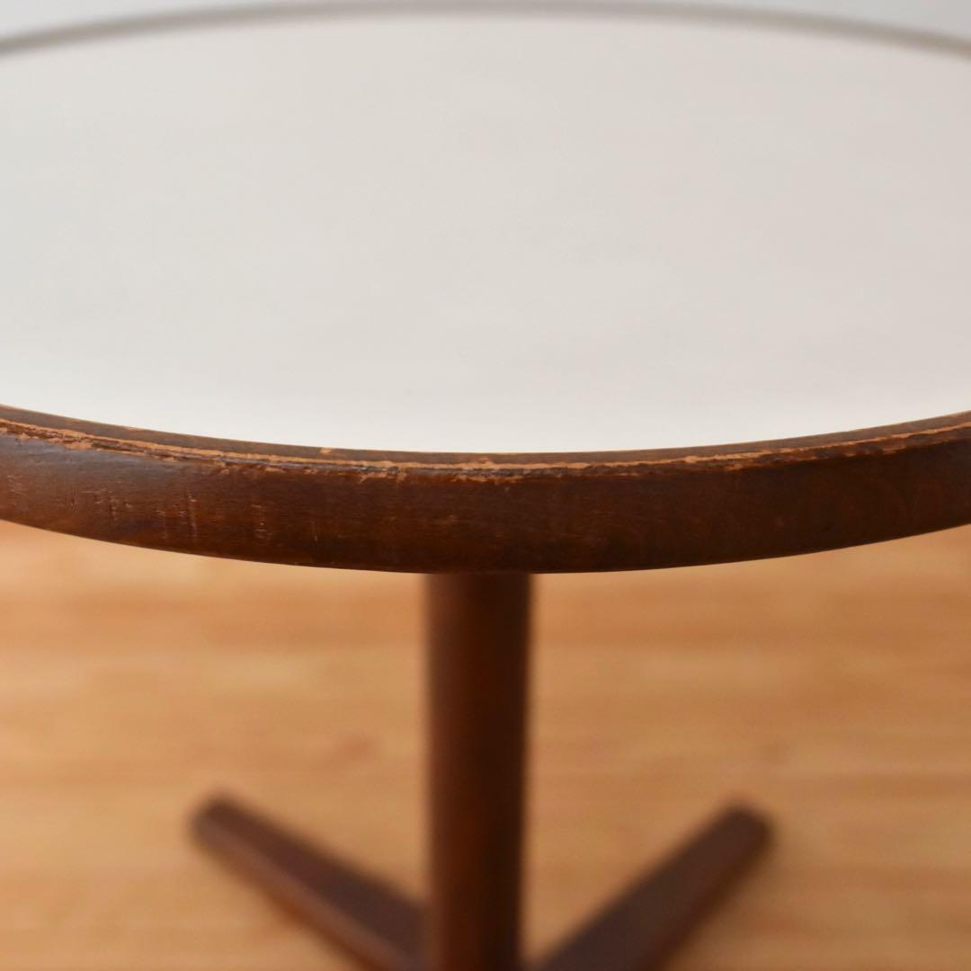 秋田木工　テーブル　丸　橅　曲木　カフェテーブル