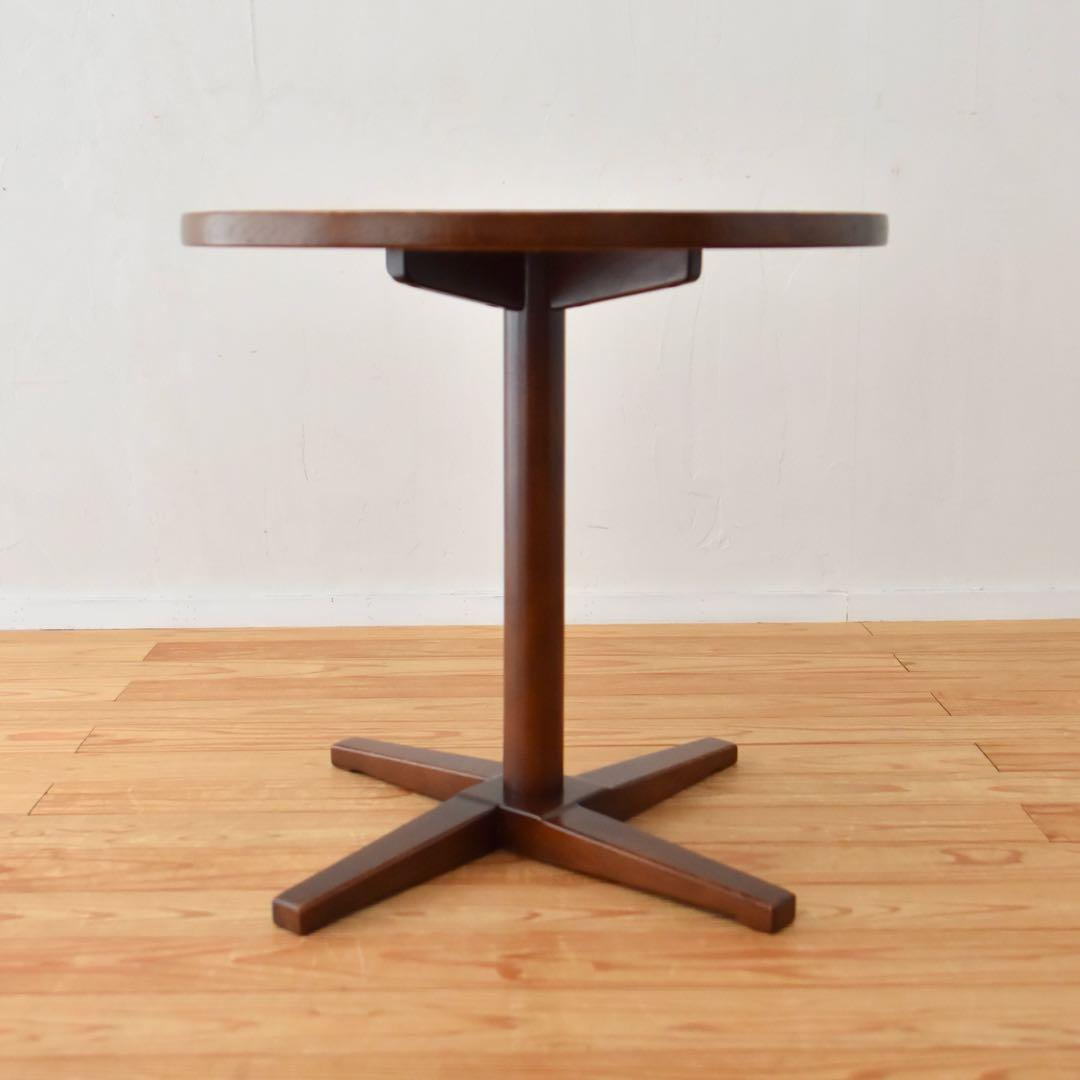 秋田木工　テーブル　丸　橅　曲木　カフェテーブル