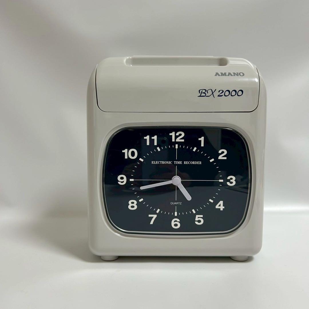 美品　AMANO タイムレコーダー タイムカードセット BX2000 アマノ