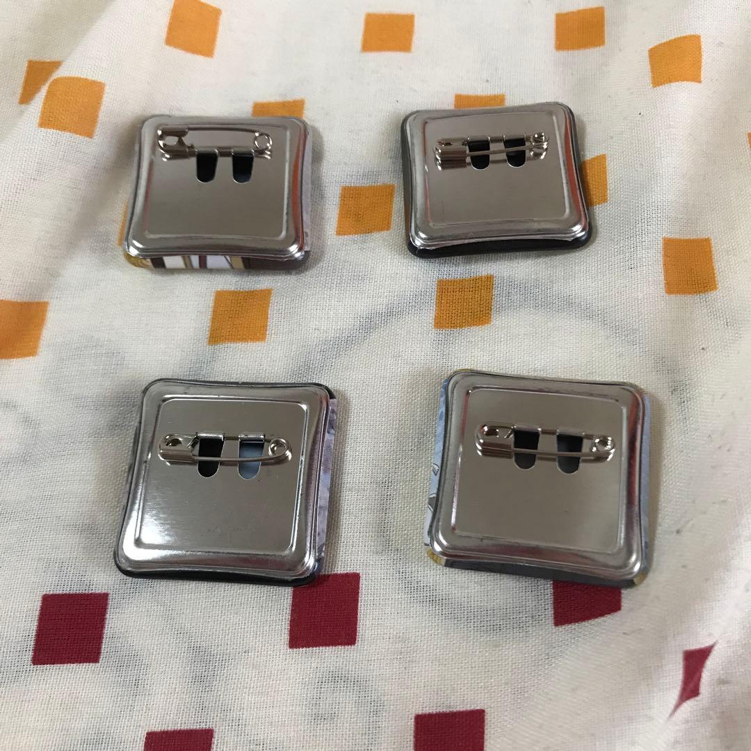 薄桜鬼　スクエア　缶バッジ　風間　斎藤　沖田