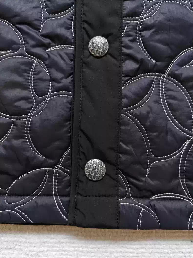 adidas キルティングジャケット 黒