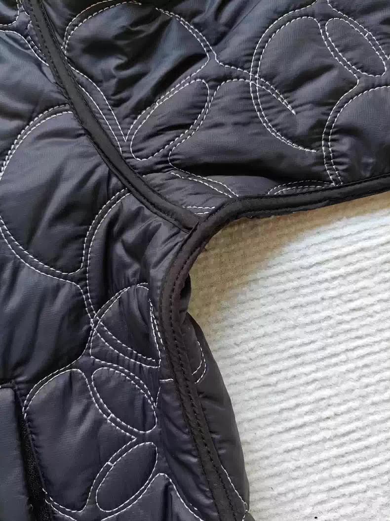 adidas キルティングジャケット 黒