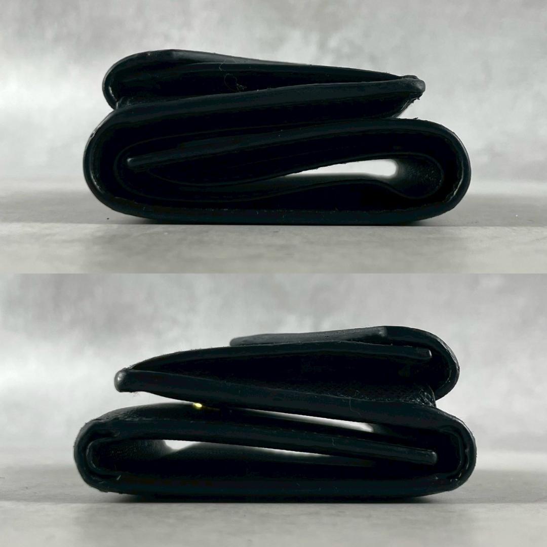 PRADA プラダ サフィアーノ メタル 三つ折り財布 コンパクトウォレット 黒