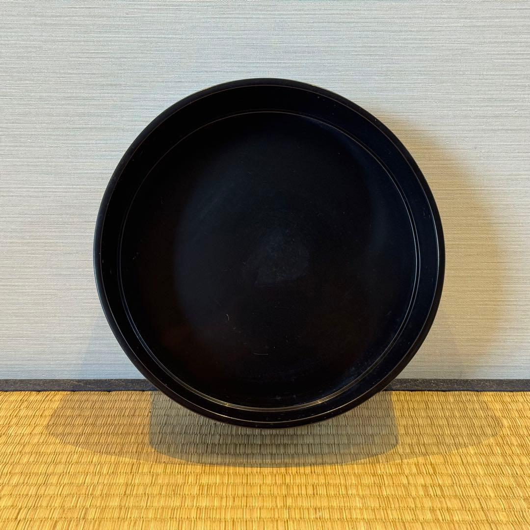 漆匠 鈴木表朔 作 利休形 両次 一組 共箱 本堅地塗器 茶懐石道具 美品