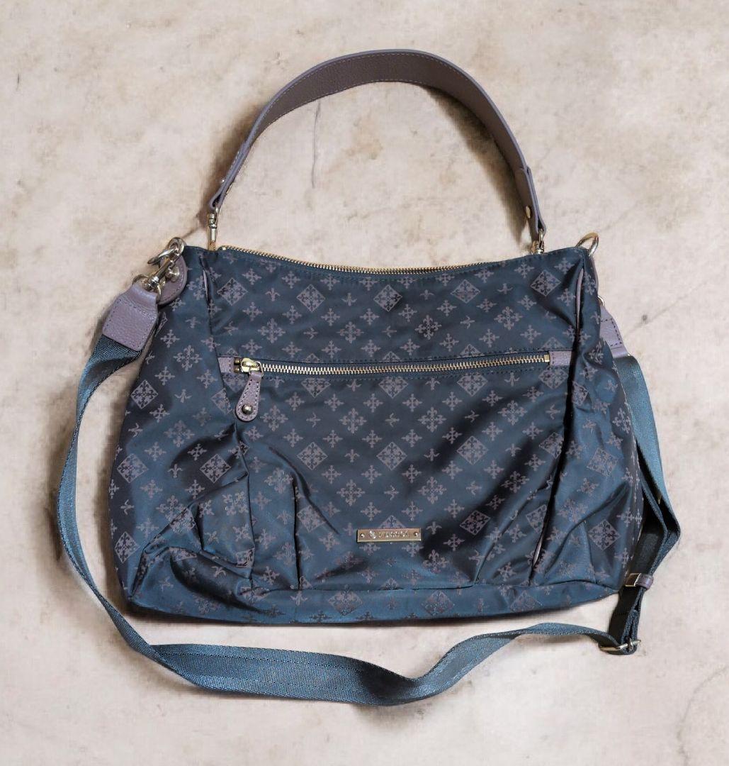 お値下げ❗️russet ♥ 2way ショルダーバッグ ナイロンジャガード