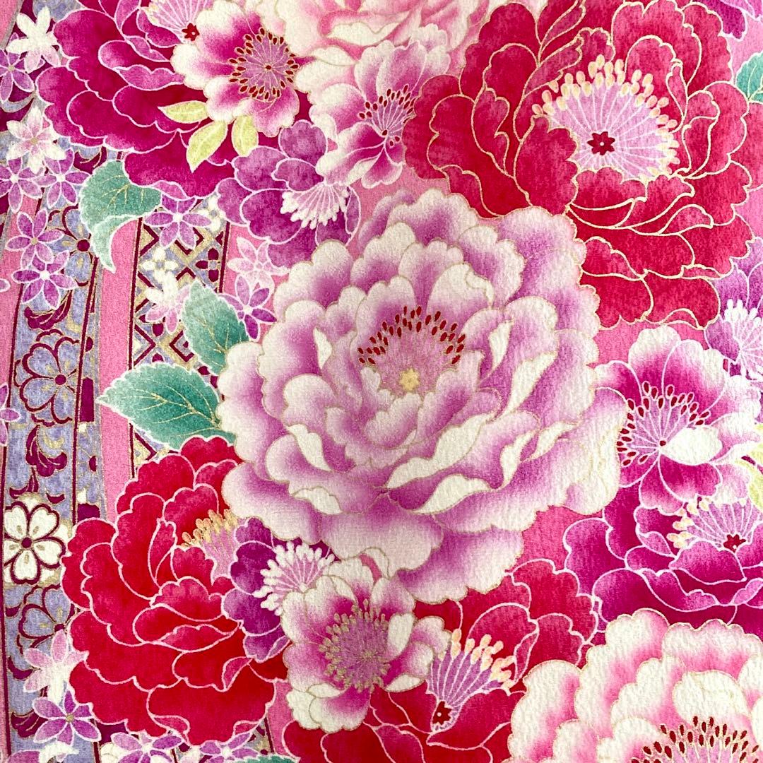 白 赤 ピンク 振袖4点セット‼️お振袖セット‼️TM NO121 フルセット