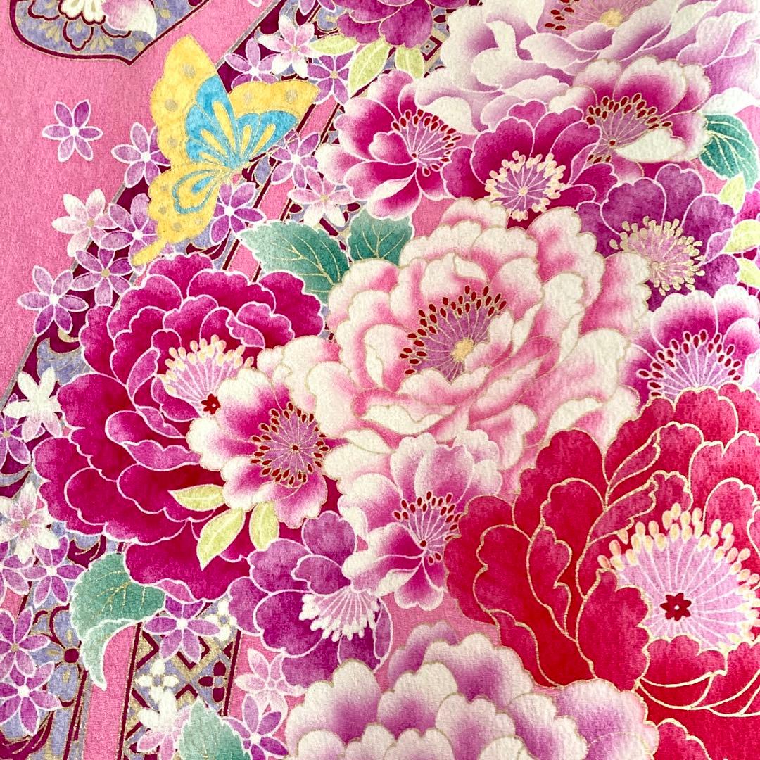 白 赤 ピンク 振袖4点セット‼️お振袖セット‼️TM NO121 フルセット