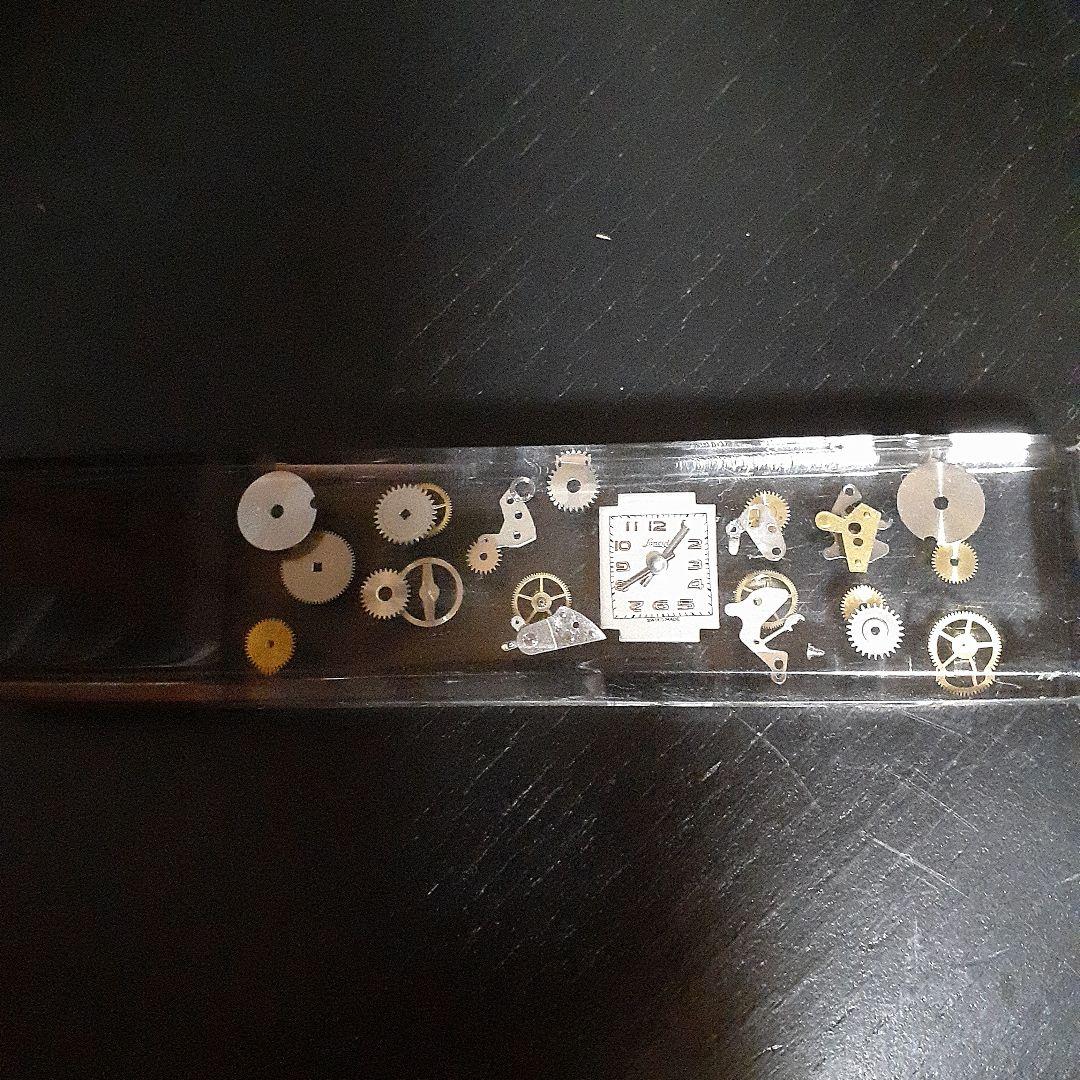 激レア　スイス時計　パーツ封入　ペーパーナイフ　中古品