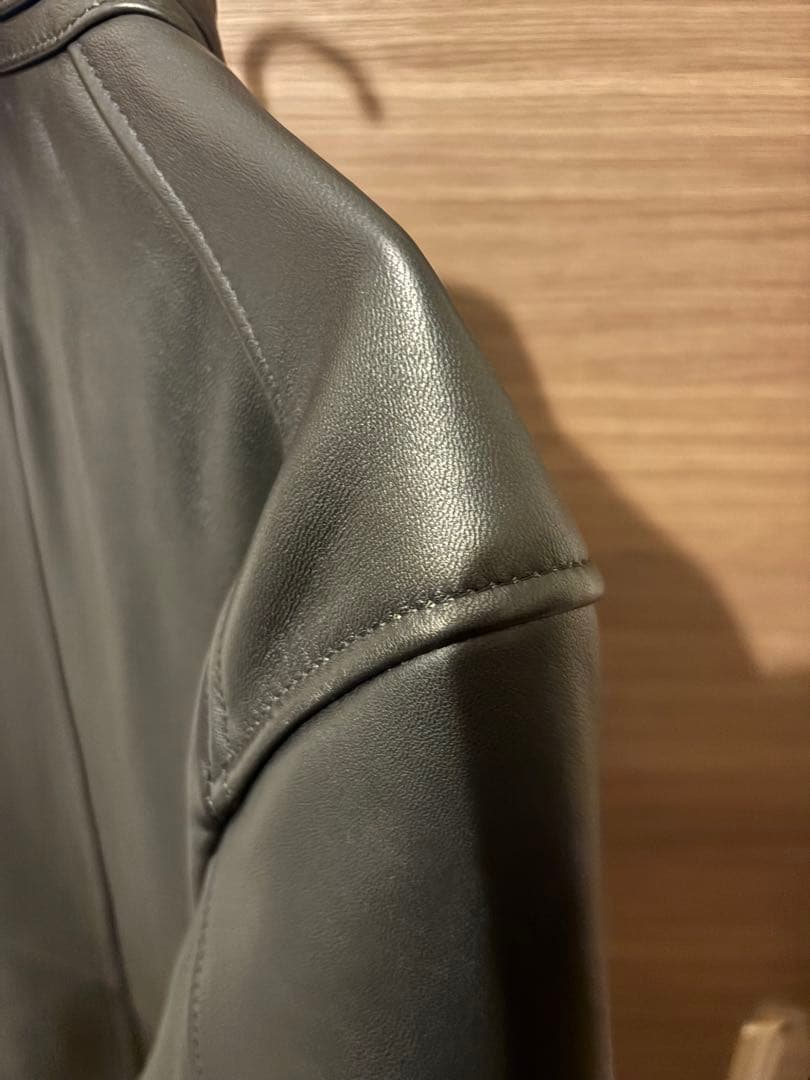 UNION STATION ブラック シングルライダースジャケット