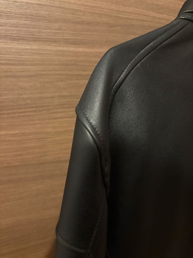 UNION STATION ブラック シングルライダースジャケット