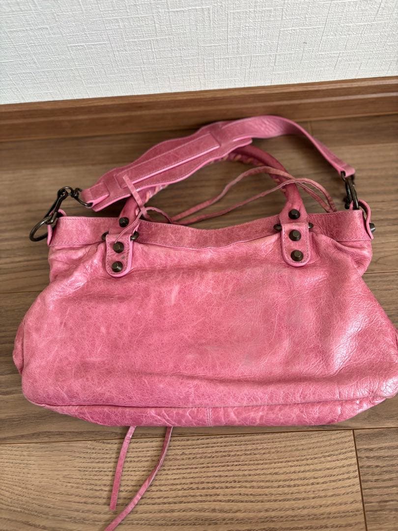 バレンシアガ　シティ　2wayバッグ　ピンク