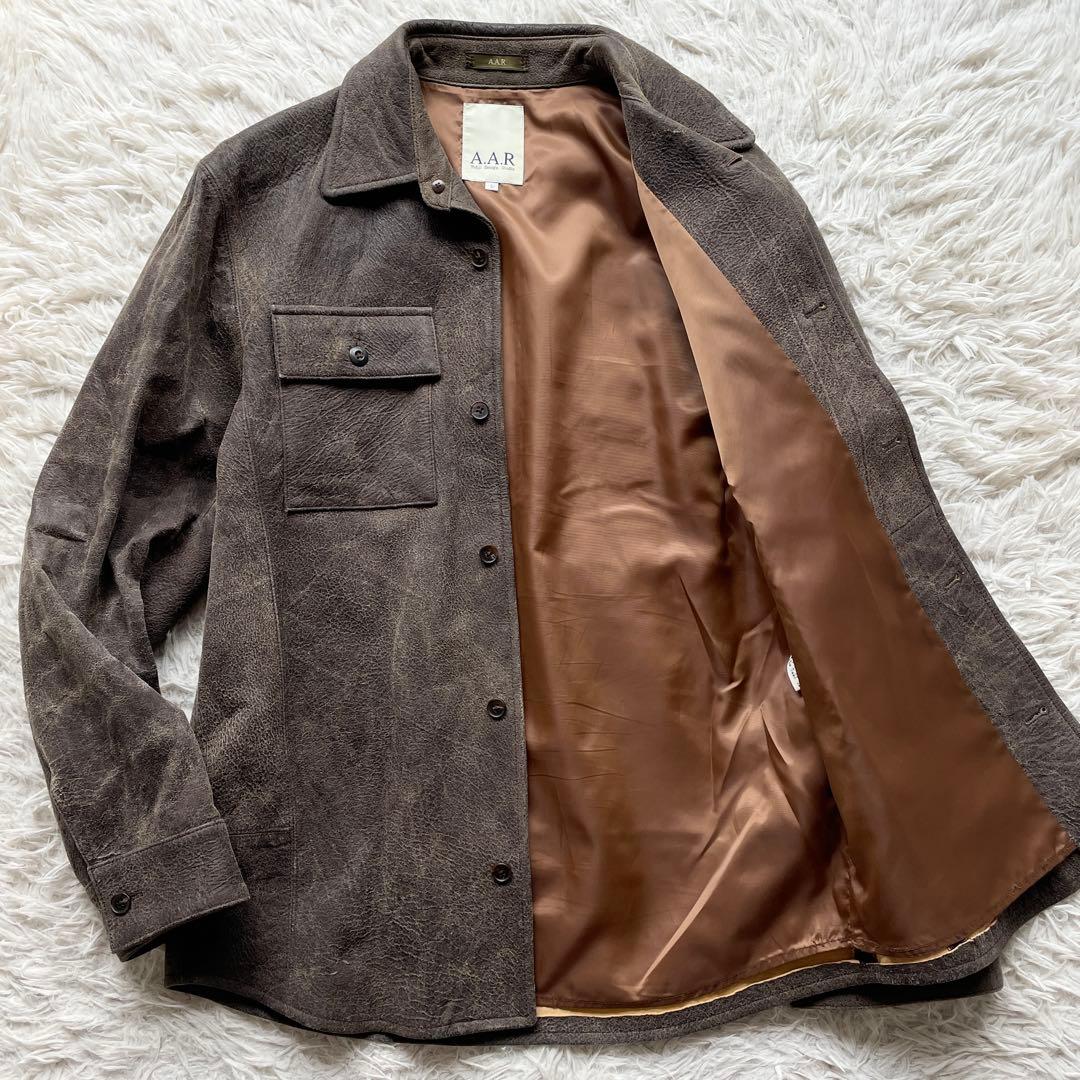 希少 Lサイズ ヨウジヤマモト ヌバック ラムレザー ジャケット クラック加工