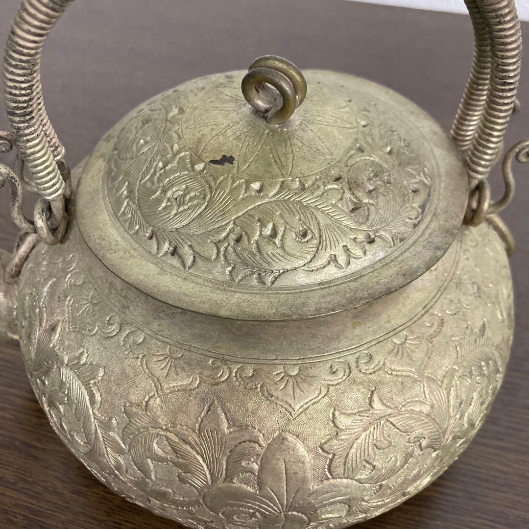 錫製アンティークポット