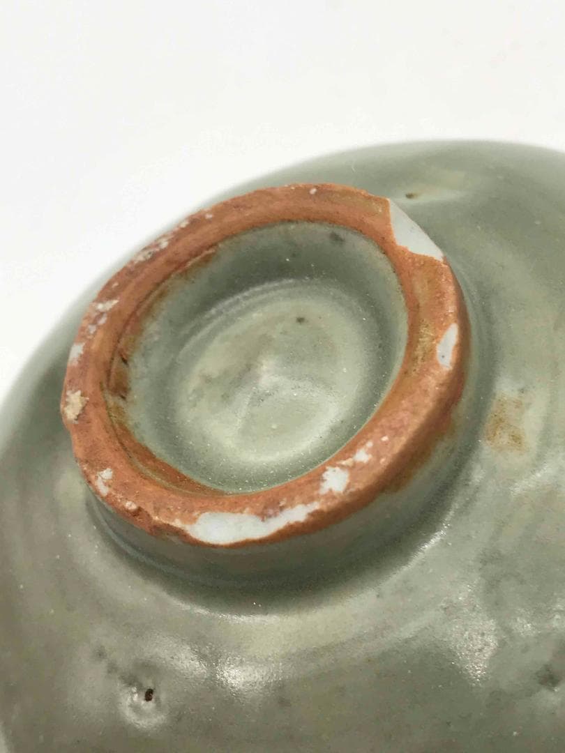 南宋時代　青磁　龍泉窯貼花碗 【旧家蔵出し】 希少貴重　鉢　茶碗(F-18)