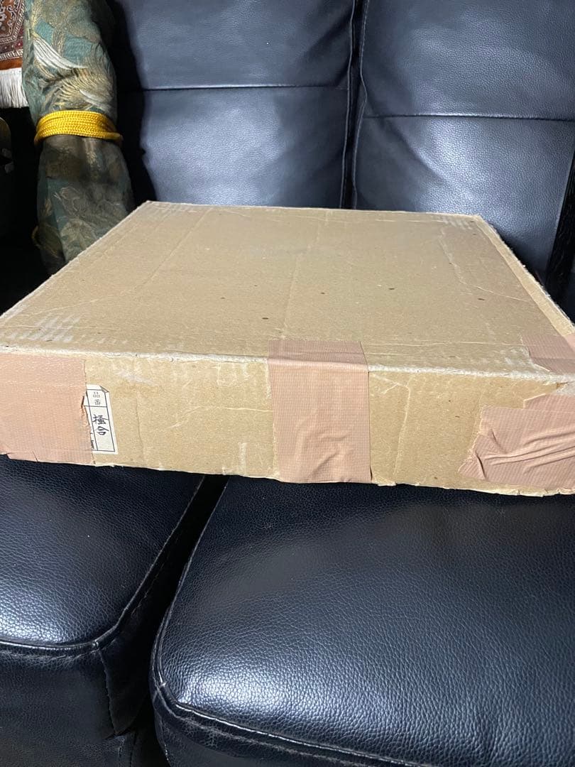 良品　玄々斎好　更好棚　組み立て式二重棚　黒漆爪紅　茶道具　裏千家　風炉　桐材