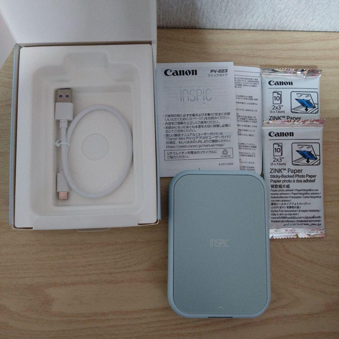 Canon inspic ミニフォトプリンター ブルー