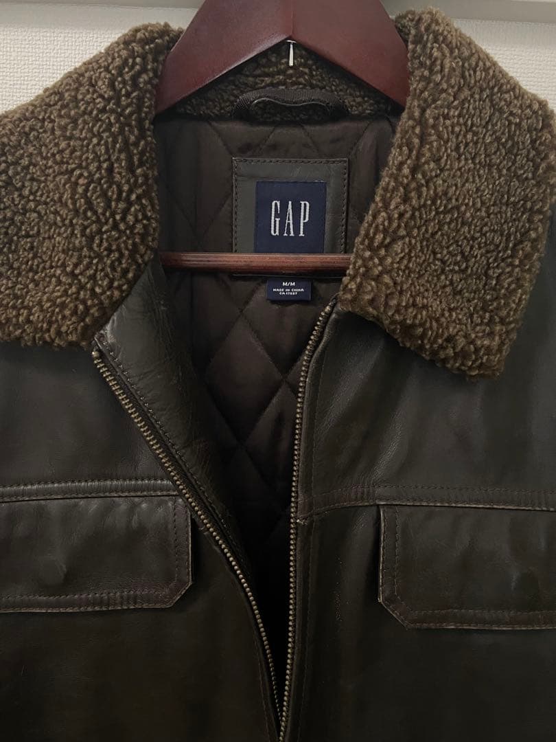 m*a様 OLD GAP オールドギャップ レザージャケット フライト 焦茶　牛