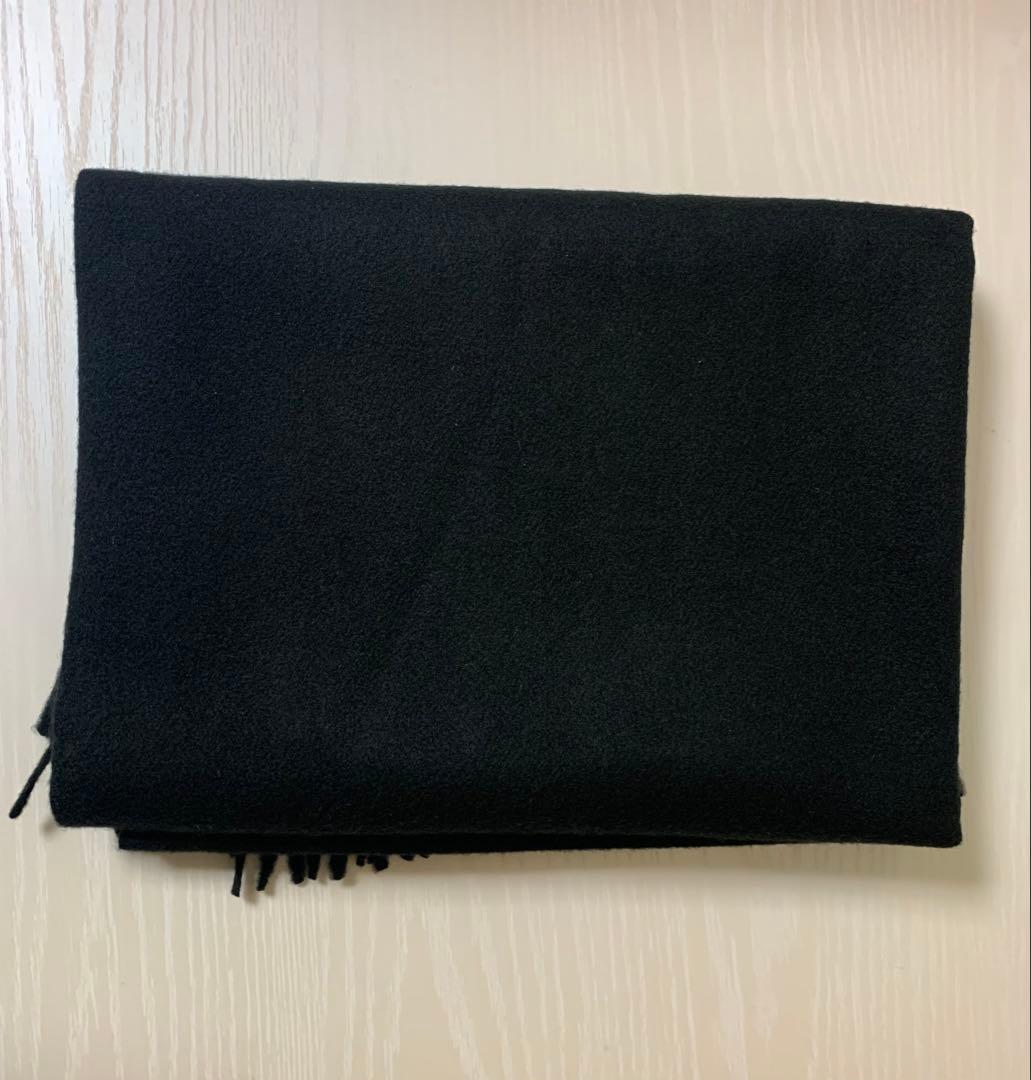 Q*様 ジョンストンズ カシミア 大判ストール マフラー ブラック未使用品