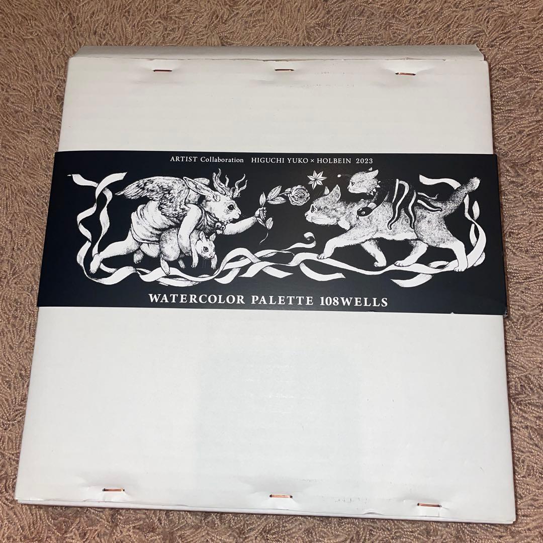 ヒグチユウコ&ホルベインコラボ　108色対応絵皿