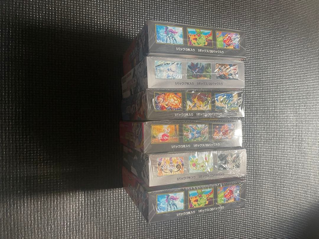 ポケカ未開封BOXシュリンク付き×6BOXまとめ売りセット