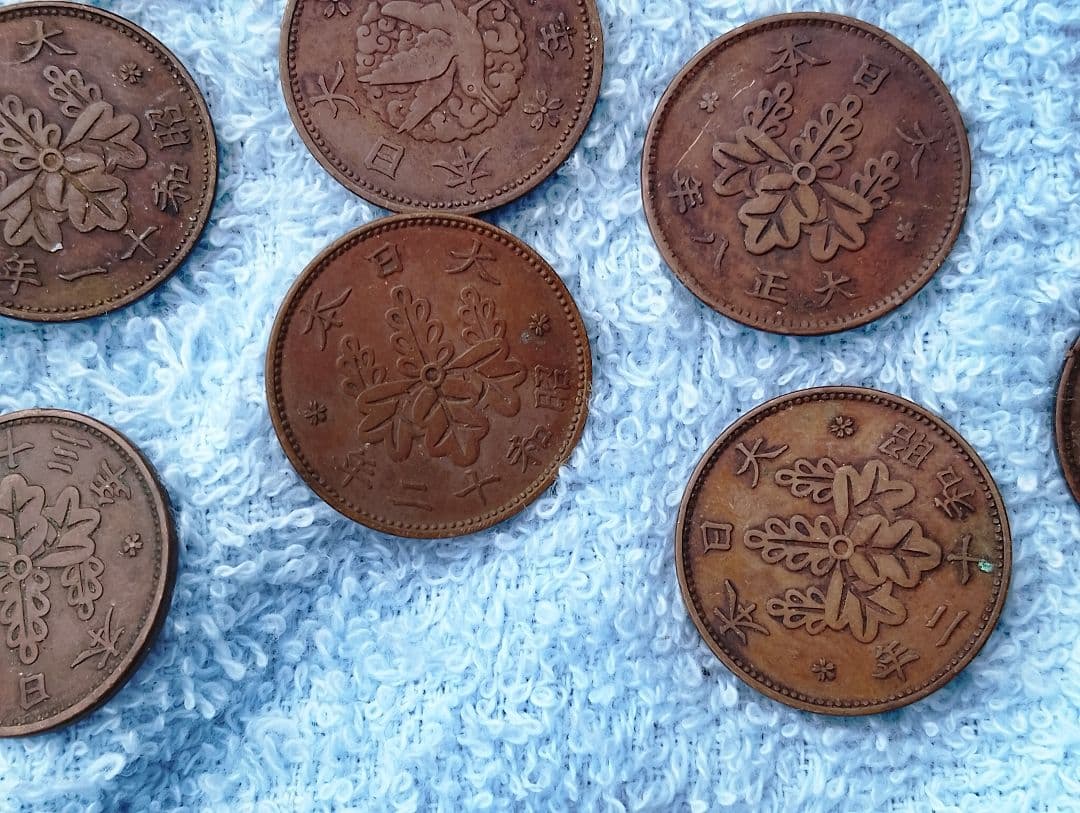 桐一銭銅貨　大正 昭和　中古　約650枚超