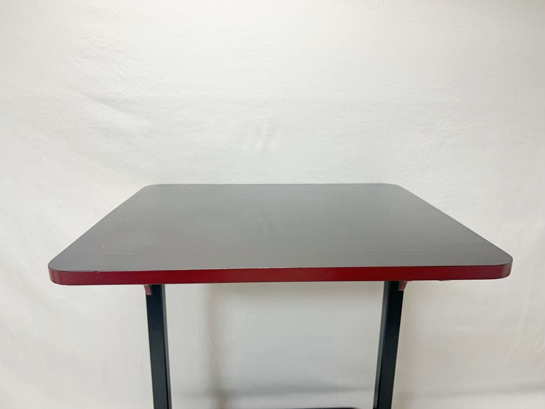 美品 茶道具 平悠棚 鵬雲斎好写 桐爪紅 柿合塗 組み立式 元箱