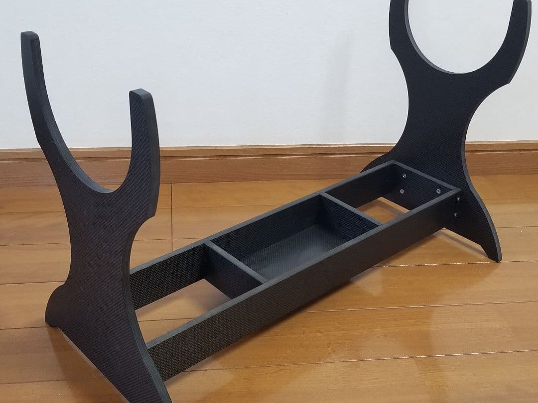 ドライカーボン製　ラジコン飛行機用自作機体スタンド