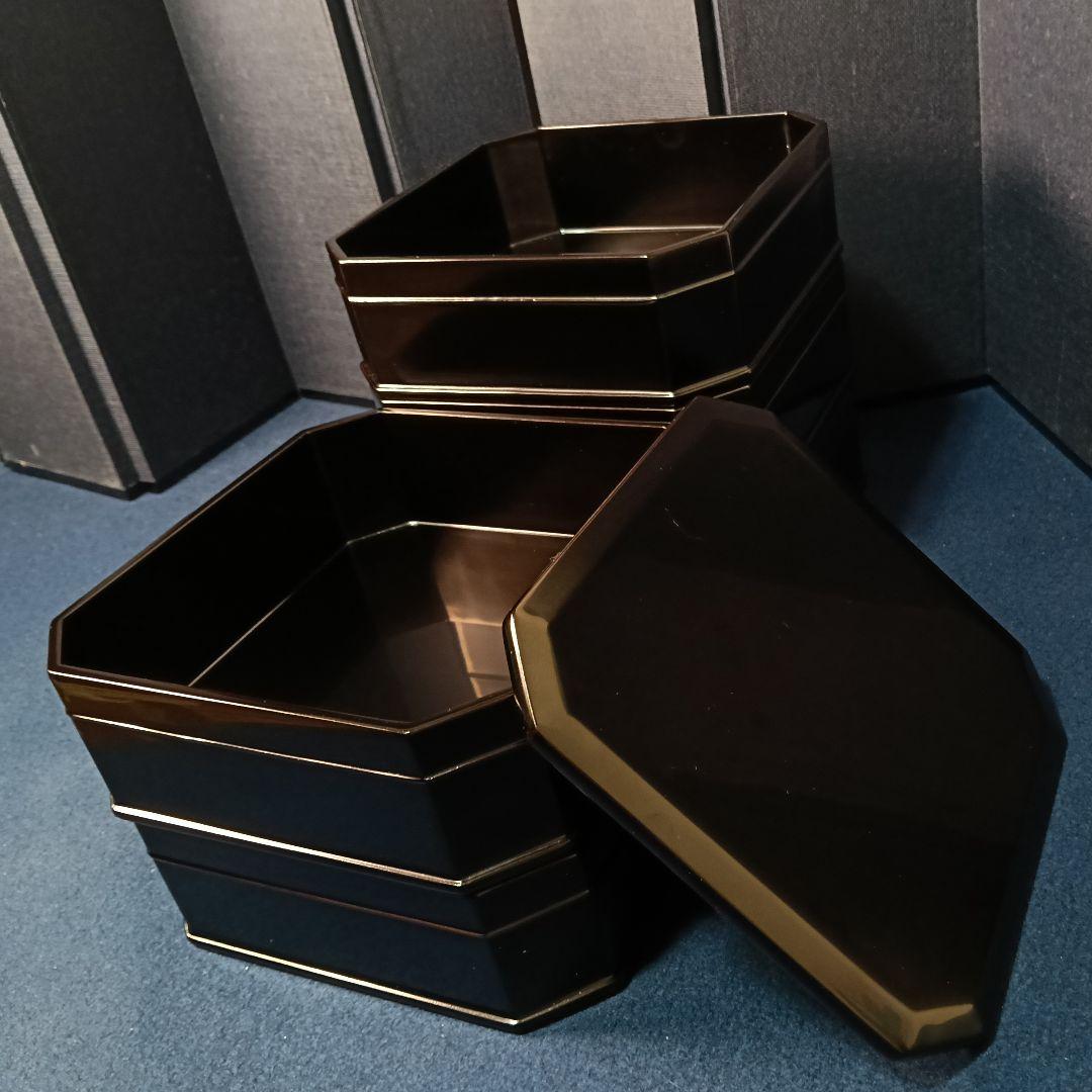 AM84 輪島塗 春光斎作 縁高重 未使用 共箱 菓子器 茶道具 懐石 五段重