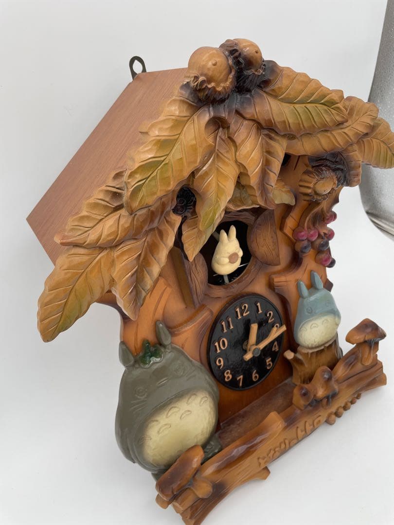 となりのトトロ 壁掛け時計4MJ806RH M1838N PM-15木製ジブリ②