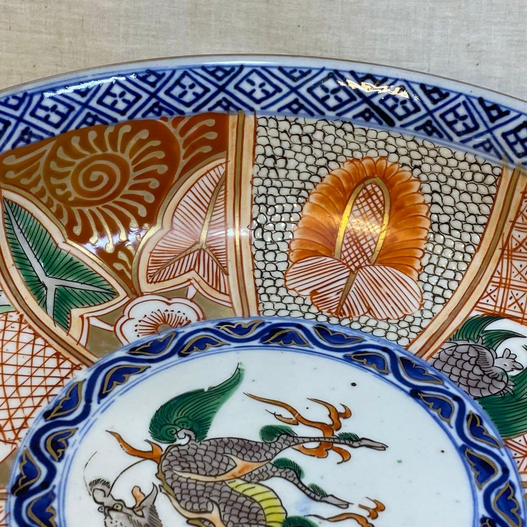 伊万里　古伊万里　大鉢　鉢　麒麟鶴亀文　鳳凰文