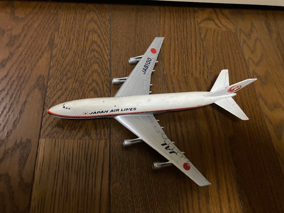 JAL JA8100 模型　レトロ飛行機　日本航空