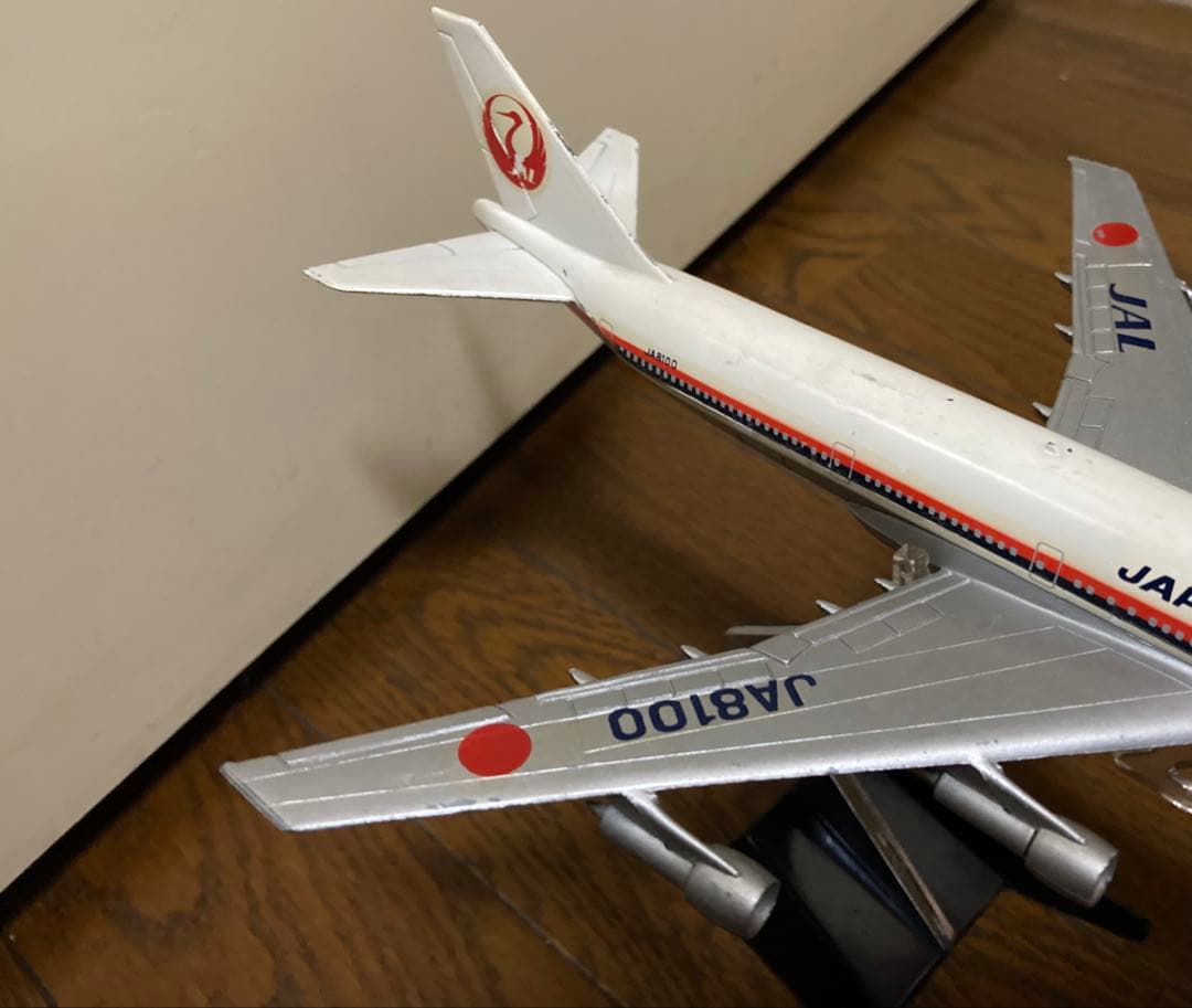 JAL JA8100 模型　レトロ飛行機　日本航空