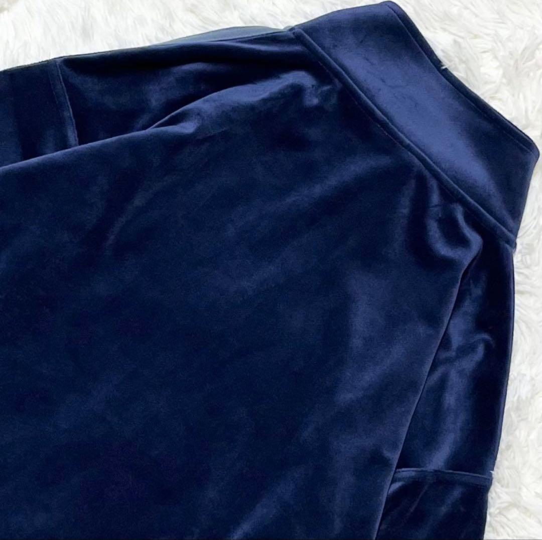 極美品 アディダス ベッケンバウアー ベロア トラックトップ M ネイビー