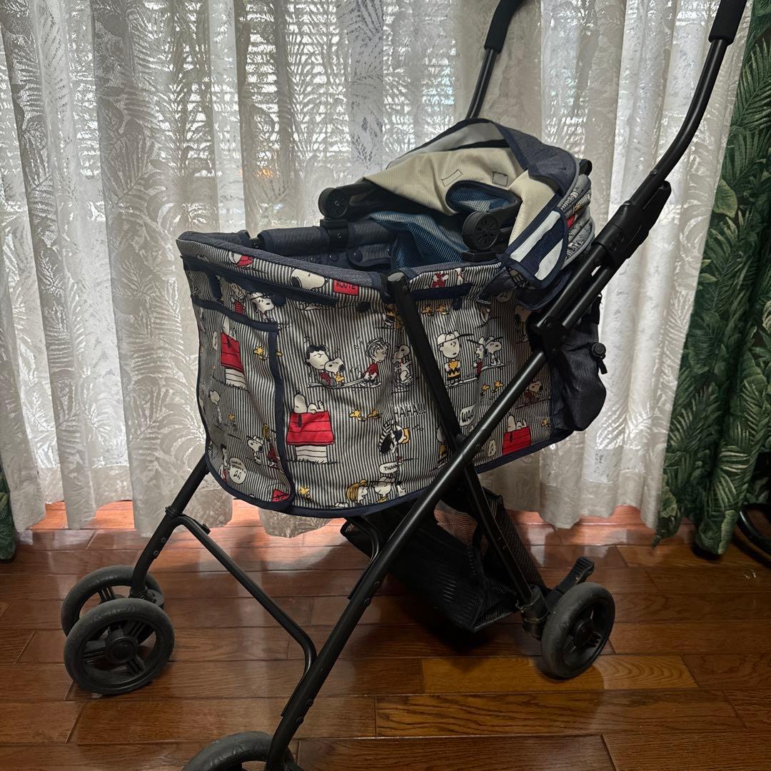 極美品✨️レア‼️ペットパラダイス スヌーピー柄 ペットカート