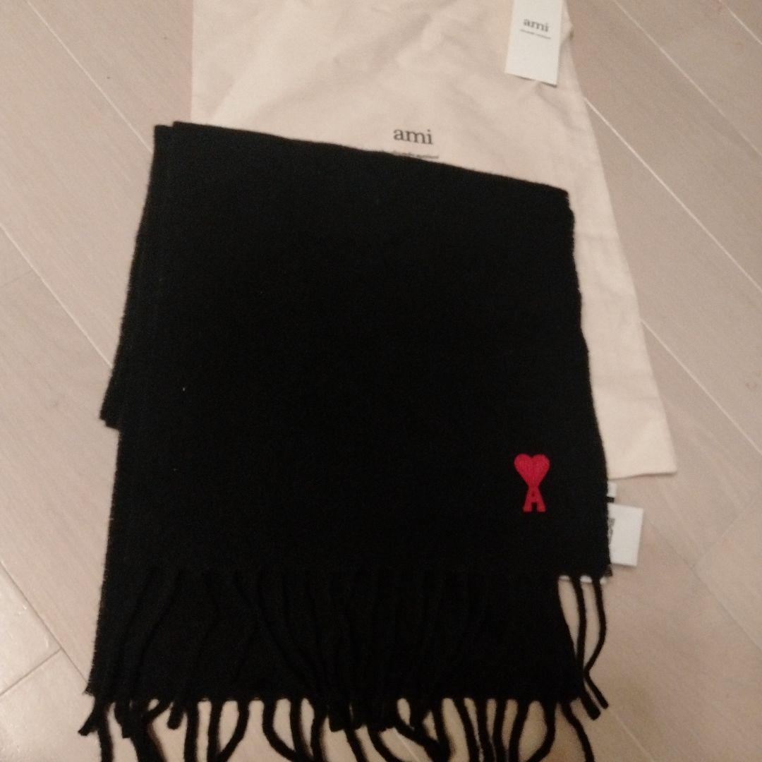 AMI PARIS ハートA ロゴマフラー