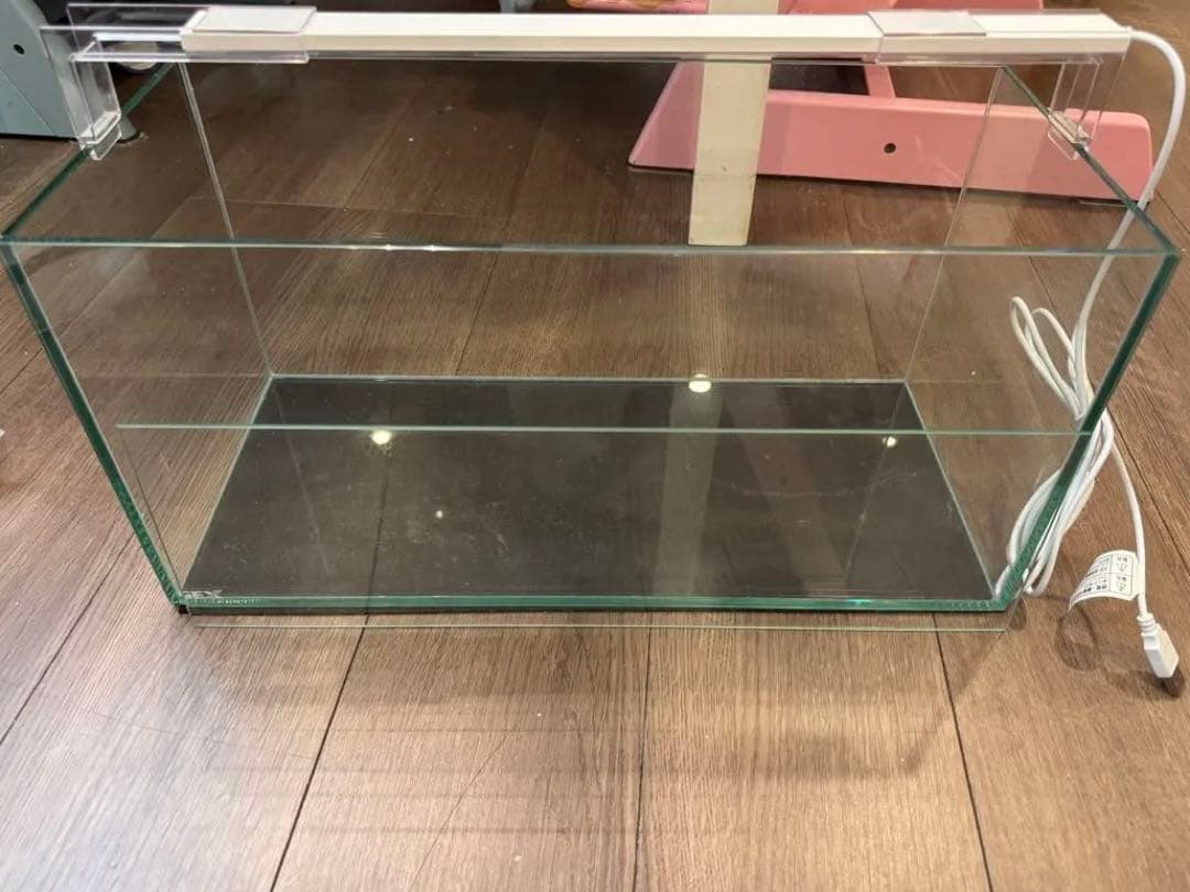 中型ガラス水槽とGEXフィルター・エアポンプセット