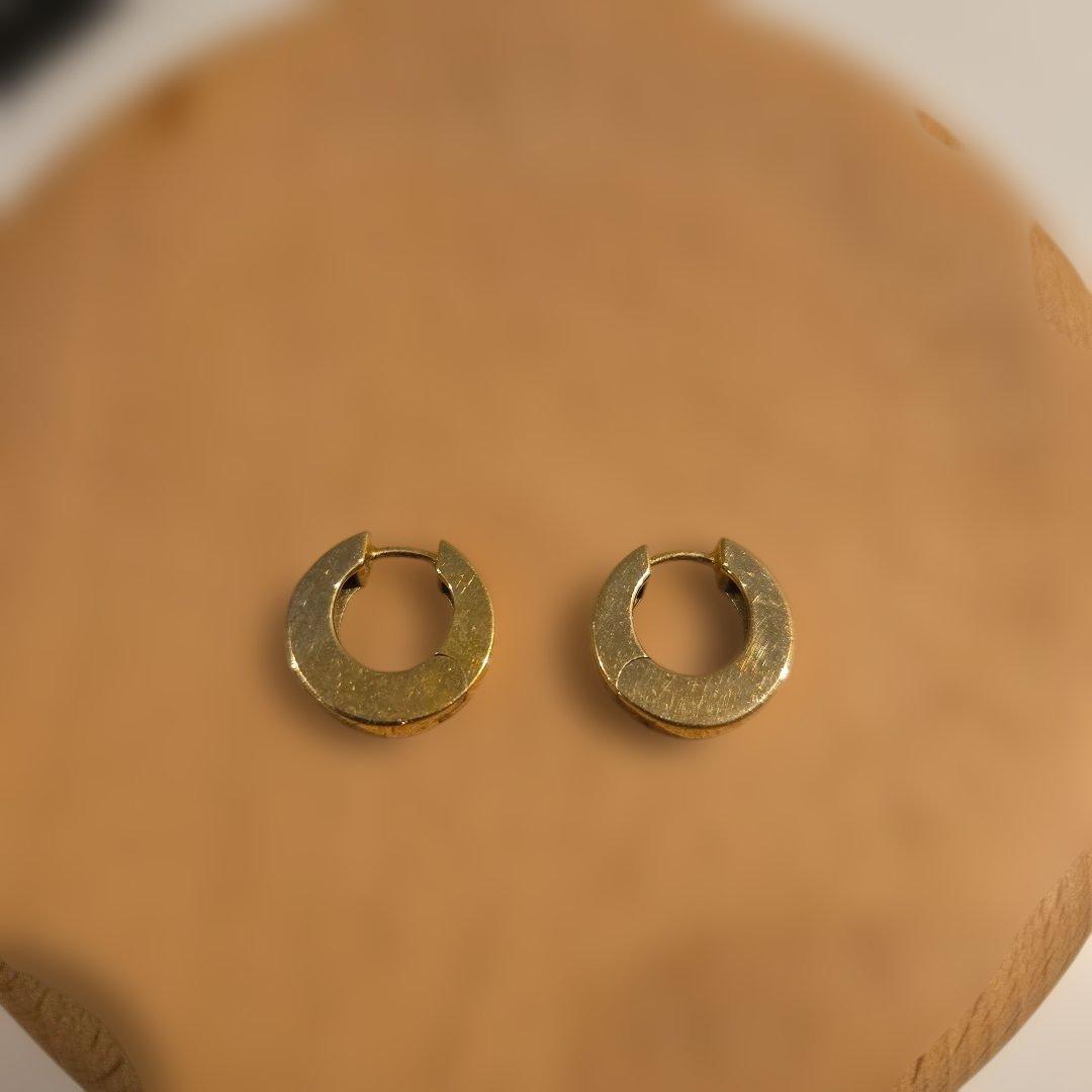 TOMWOOD ゴールドフープピアス